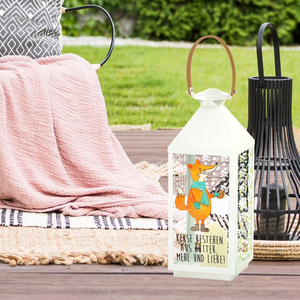 Deko Laterne Fuchs Keks Gartenlampe, Gartenleuchte, Gartendekoration, Gartenlicht, Laterne  kleine Laternen, XXL Laternen, Laterne groß, Fuchs, Füchse, Backen Spruch, Kekse, Winter, Weihnachtszeit, Plätzchen, Liebe, Küche Deko