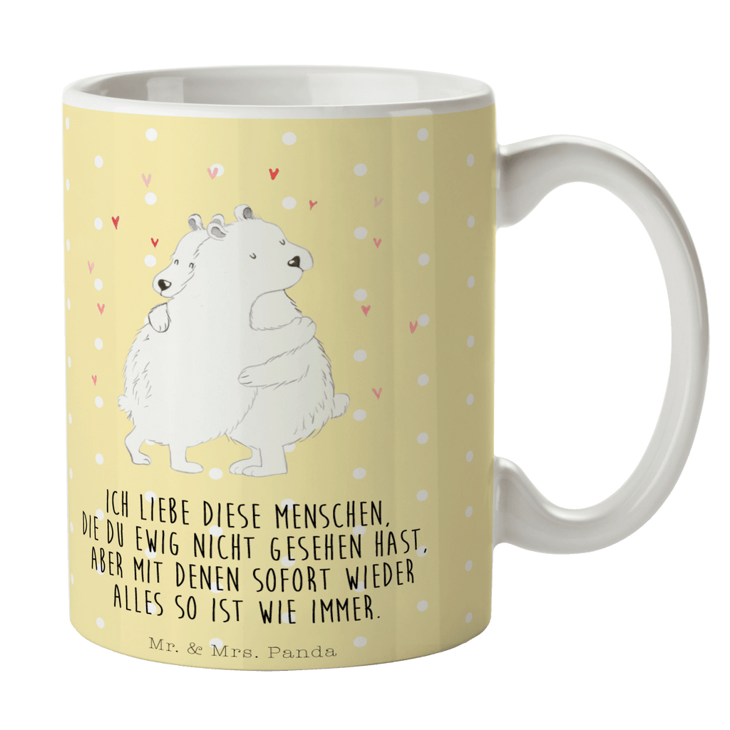 Tasse Eisbär Umarmen  Becher, Kaffeetasse, Kaffeebecher, Tee, Frühstück, Büro  süße Tiermotive, gute Laune, lustige Sprüche, Tiere