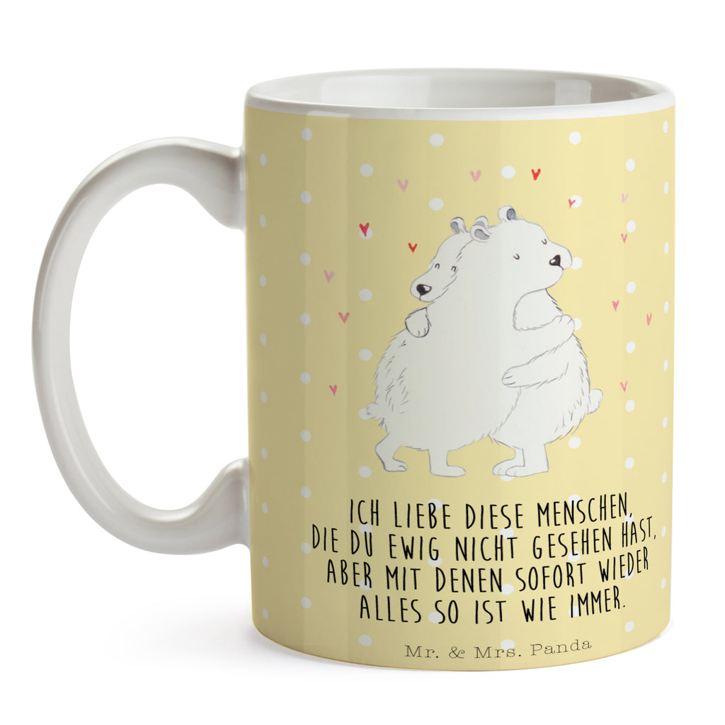 Tasse Eisbär Umarmen  Becher, Kaffeetasse, Kaffeebecher, Tee, Frühstück, Büro  süße Tiermotive, gute Laune, lustige Sprüche, Tiere