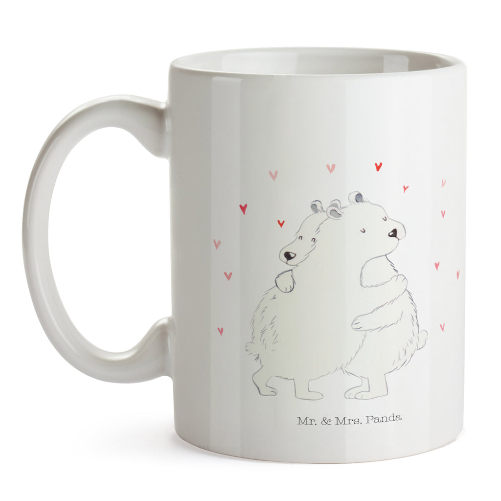 Tasse Eisbär Umarmen  Becher, Kaffeetasse, Kaffeebecher, Tee, Frühstück, Büro  süße Tiermotive, gute Laune, lustige Sprüche, Tiere