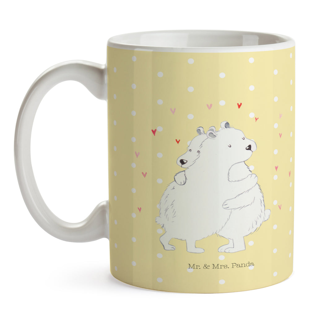 Tasse Eisbär Umarmen  Becher, Kaffeetasse, Kaffeebecher, Tee, Frühstück, Büro  süße Tiermotive, gute Laune, lustige Sprüche, Tiere