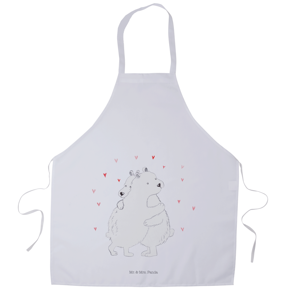 Kochschürze Eisbär Umarmen Schürze, Backschürze, Küchenschürze, Grillschürze, Latzschürze, Tiermotive, Gute Laune, lustige Sprüche, Tiere