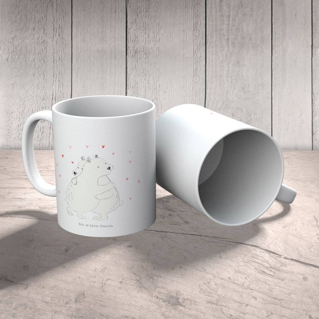 Kindertasse Eisbär Umarmen Kunststoff Tasse, Kindergarten, Tasse, Trinkbecher, Camping Becher, Kaffeetasse, Kunststoffbecher, Kindergartenbecher, Outdoorgeschirr, Kunststoffgeschirr, Reisebecher, Reisetasse, Kinderbecher, Tiermotive, Gute Laune, lustige Sprüche, Tiere