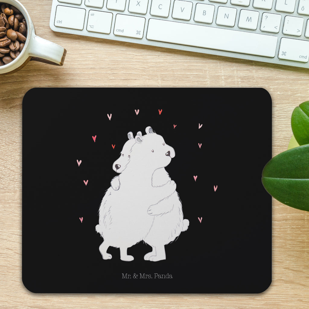 Mauspad Eisbär Umarmen Mousepad, Computer zubehör, Büroausstattung, PC Zubehör, Arbeitszimmer, Mauspad, Einzigartiges Mauspad, Designer Mauspad, Tiermotive, Gute Laune, lustige Sprüche, Tiere
