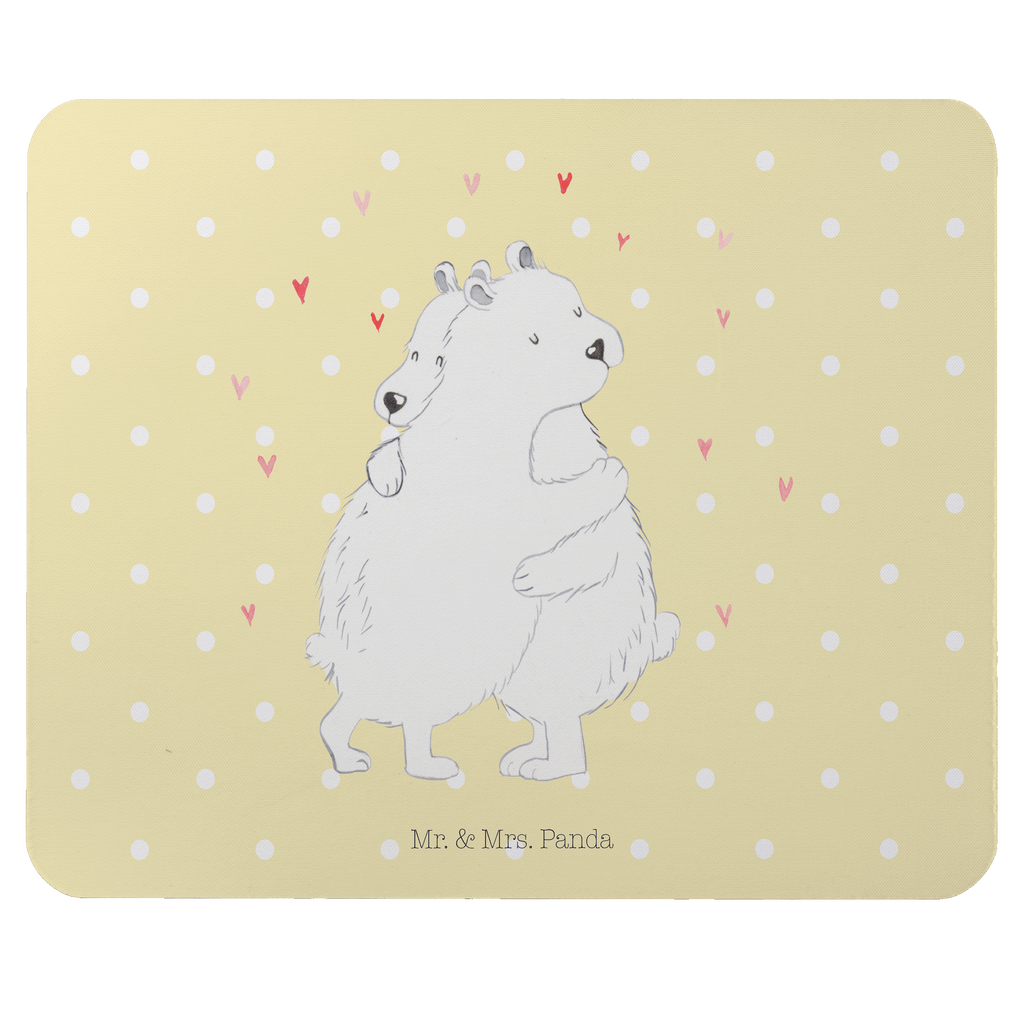Mauspad Eisbär Umarmen Mousepad, Computer zubehör, Büroausstattung, PC Zubehör, Arbeitszimmer, Mauspad, Einzigartiges Mauspad, Designer Mauspad, Tiermotive, Gute Laune, lustige Sprüche, Tiere