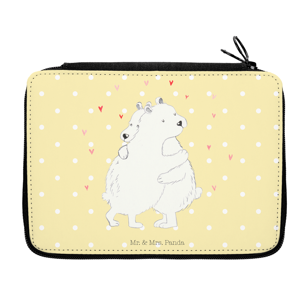 Federmappe Eisbär Umarmen Federmappe, Stiftetasche, Stifte Etui, Schule, Einschulung, Geschenk, Kind, Schüler, Schülerin, Stifterolle, Federmäppchen, Motiv, Grundschule, Federmäppchen bedruckt, Büro Stifte Etui, Bestückte Federmappe, Kinder Federmappe, Federmappe Einschulung, Tiermotive, Gute Laune, lustige Sprüche, Tiere