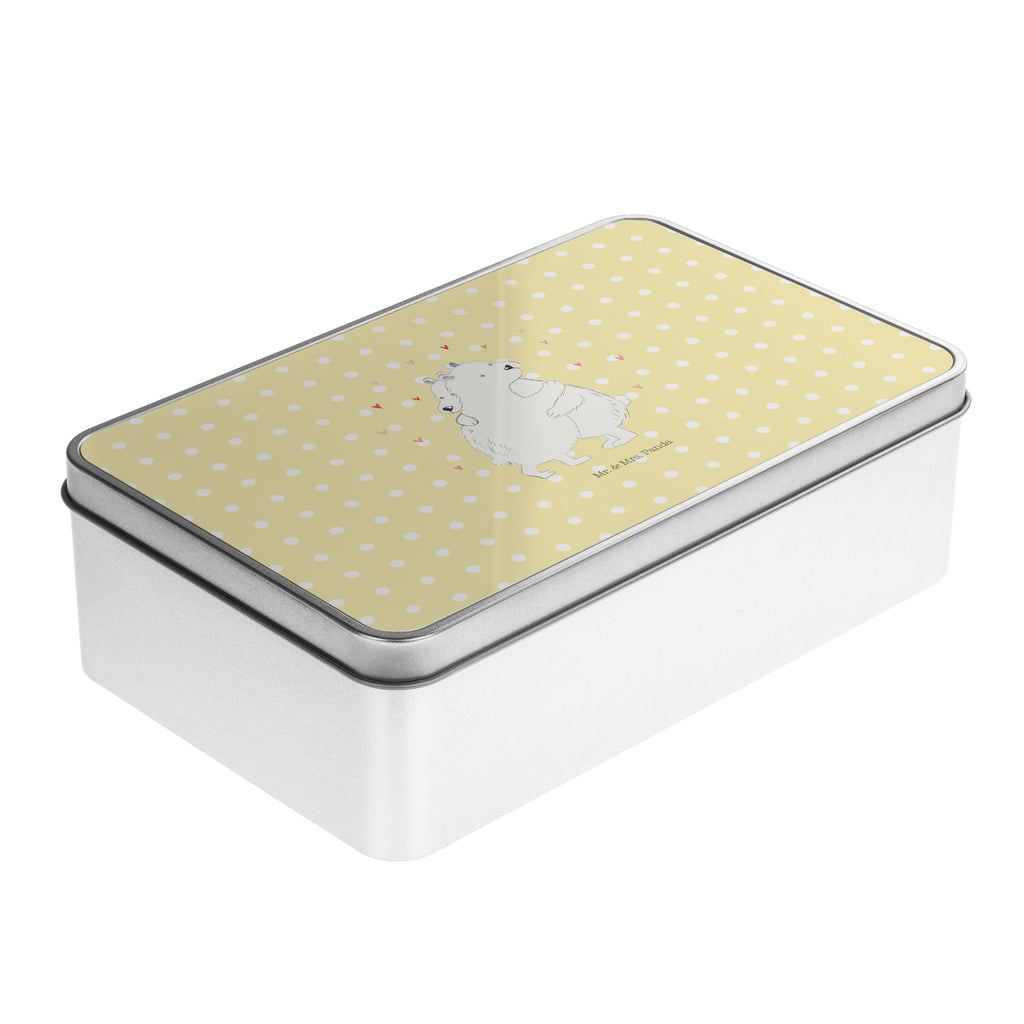 Metalldose rechteckig Eisbär Umarmen Blechdose, Metalldose, Blechbox, Container, Keksdose, Vorratsdose, Vorratsbox, Döschen, Versperbox, Vesperdose, Aufbewahrungsdose, Aufbewahrungsbox, Aluminiumdose, Dose, Tiermotive, Gute Laune, lustige Sprüche, Tiere