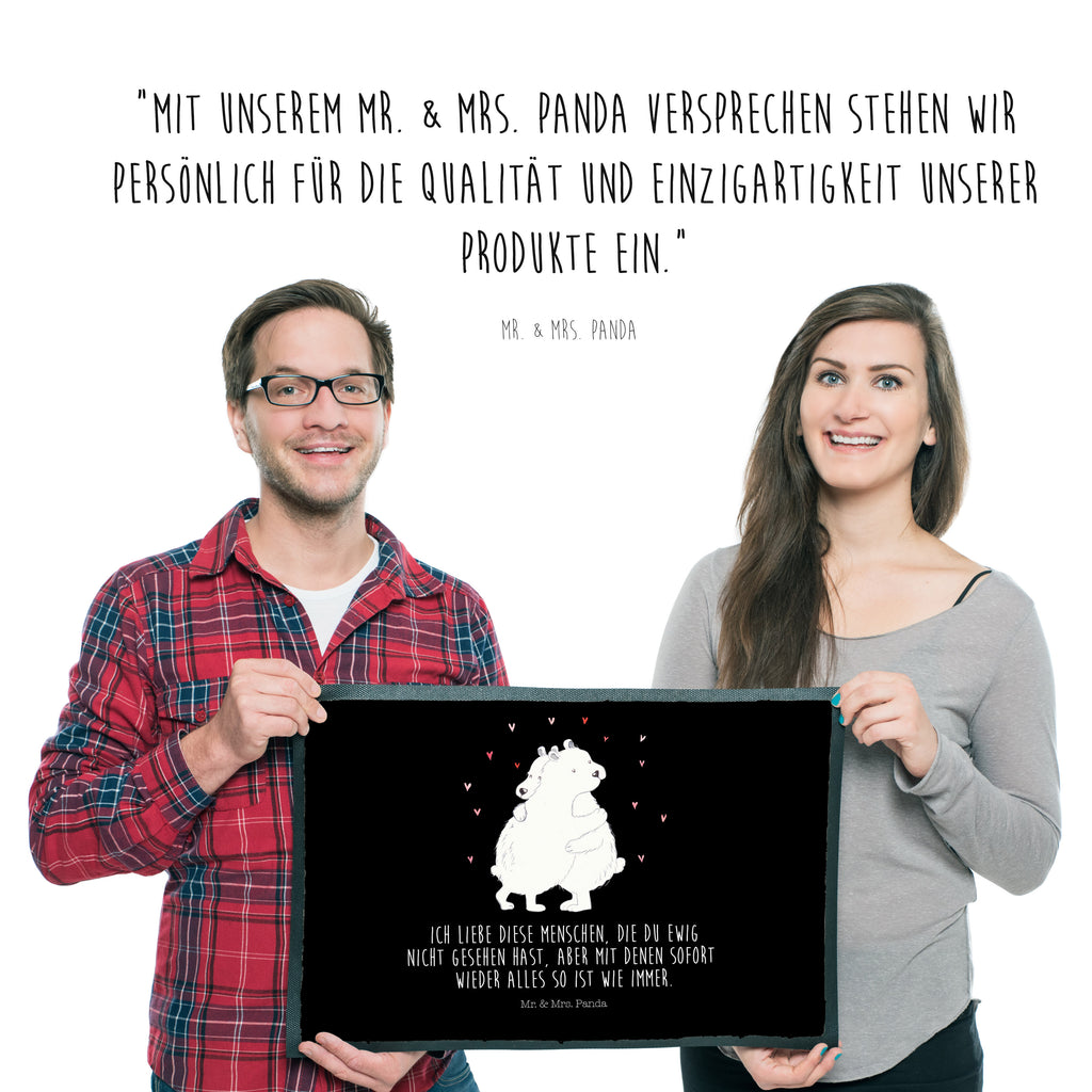 Fußmatte Eisbär Umarmen  Türvorleger, Schmutzmatte, Fußabtreter, Matte, Schmutzfänger, Fußabstreifer, Schmutzfangmatte, Türmatte, Motivfußmatte,  Haustürmatte, Vorleger  süße Tiermotive, gute Laune, lustige Sprüche, Tiere