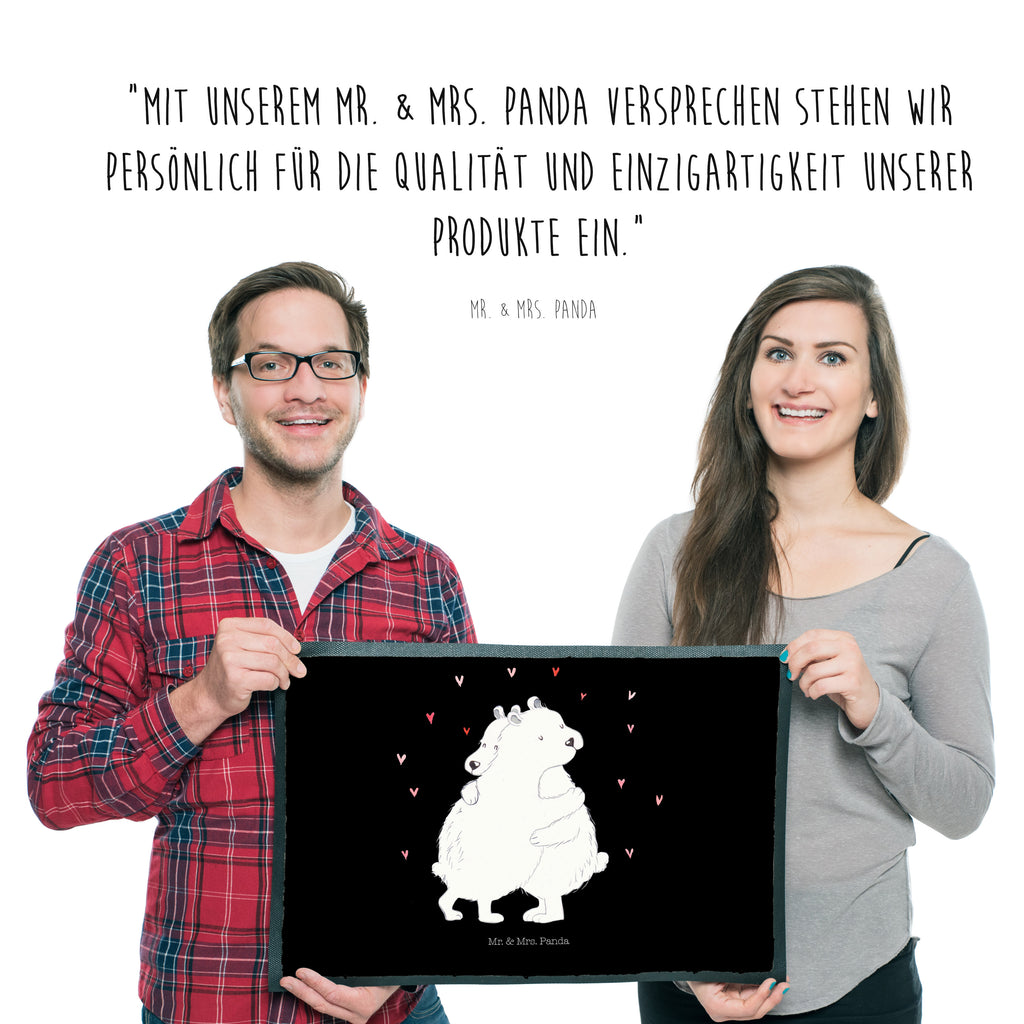 Fußmatte Eisbär Umarmen  Türvorleger, Schmutzmatte, Fußabtreter, Matte, Schmutzfänger, Fußabstreifer, Schmutzfangmatte, Türmatte, Motivfußmatte,  Haustürmatte, Vorleger  süße Tiermotive, gute Laune, lustige Sprüche, Tiere