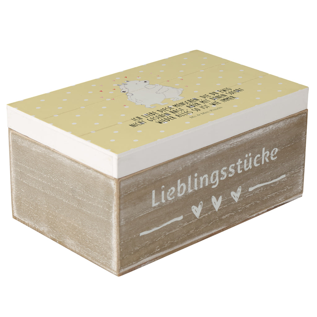 Holzkiste Eisbär Umarmen Holzkiste, Kiste, Schatzkiste, Truhe, Schatulle, XXL, Erinnerungsbox, Erinnerungskiste, Dekokiste, Aufbewahrungsbox, Tiermotive, Gute Laune, lustige Sprüche, Tiere
