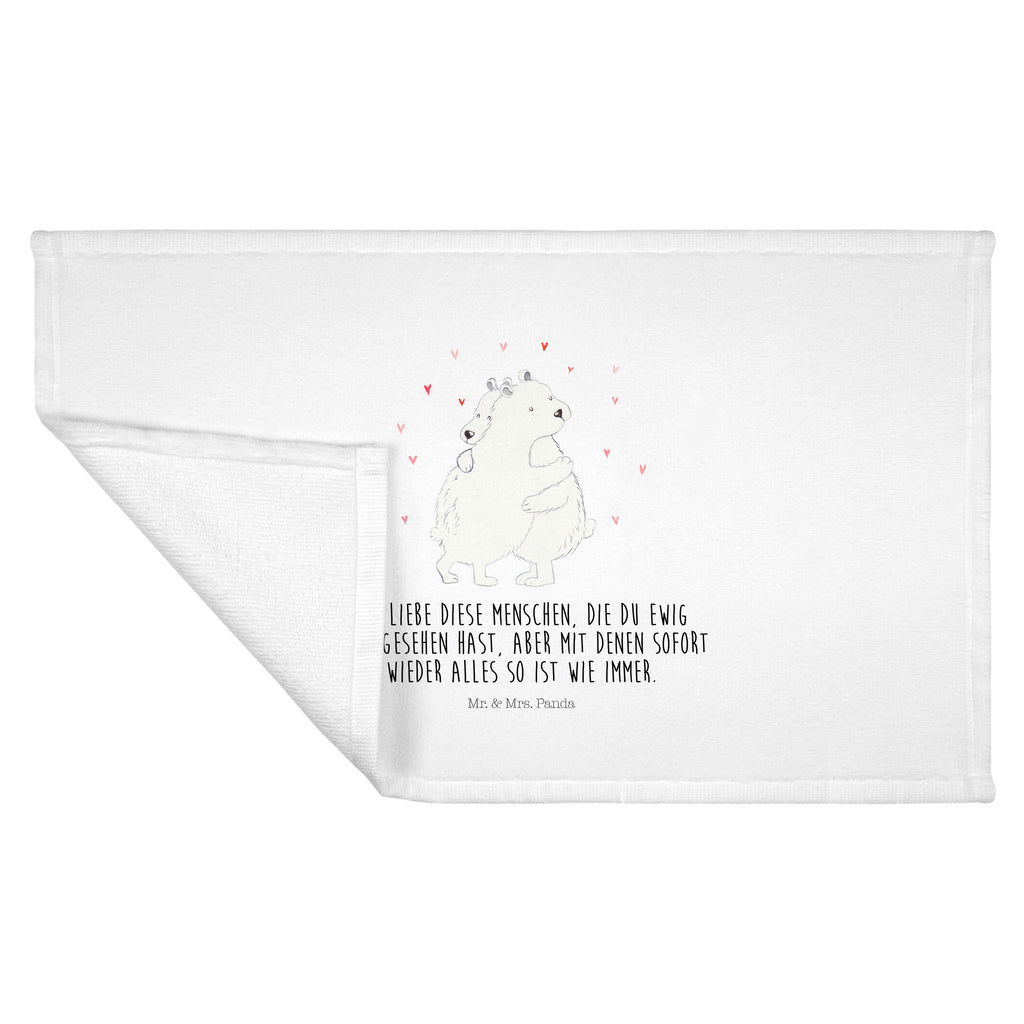 50 x 100 Handtuch Eisbär Umarmen Handtuch, Badehandtuch, Badezimmer, Handtücher, groß, Kinder, Baby, Tiermotive, Gute Laune, lustige Sprüche, Tiere