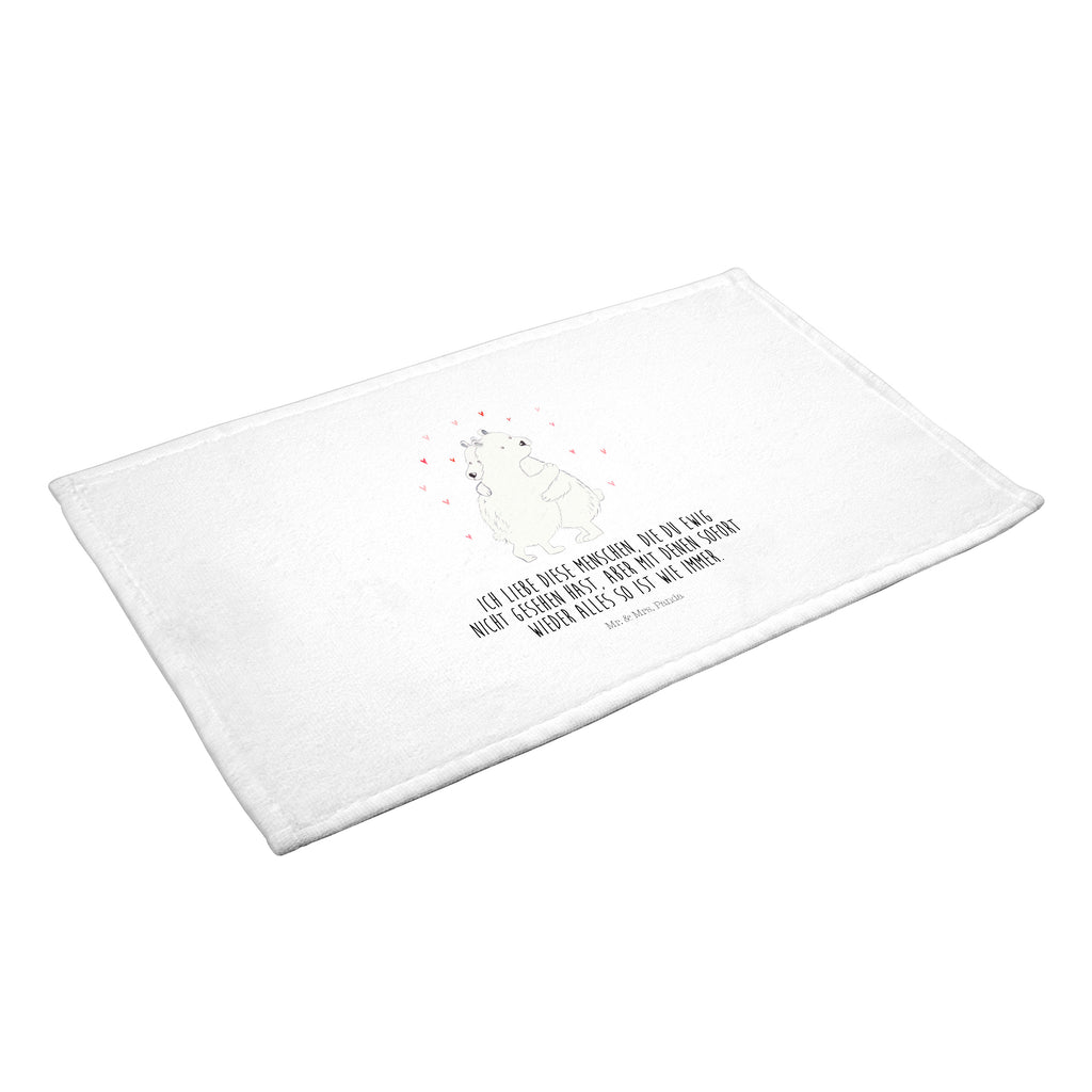 50 x 100 Handtuch Eisbär Umarmen Handtuch, Badehandtuch, Badezimmer, Handtücher, groß, Kinder, Baby, Tiermotive, Gute Laune, lustige Sprüche, Tiere