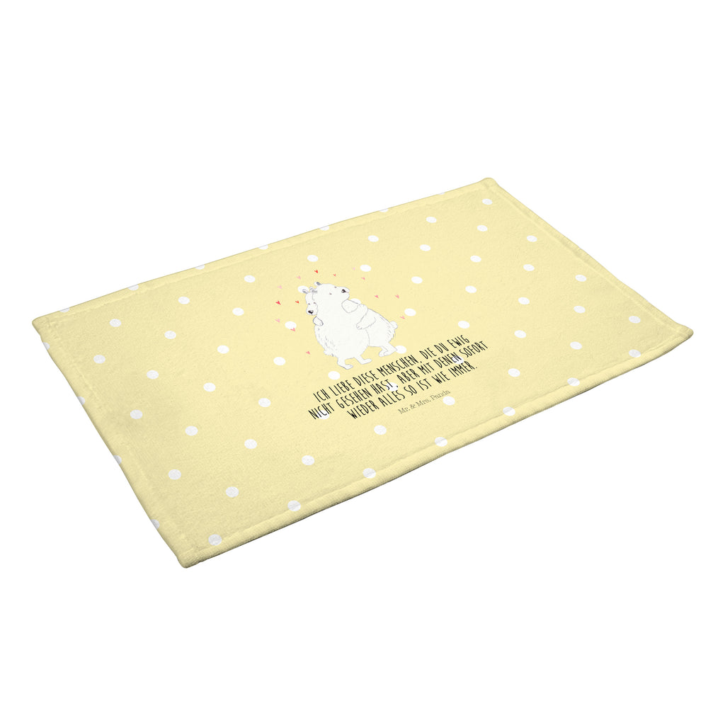 50 x 100 Handtuch Eisbär Umarmen Handtuch, Badehandtuch, Badezimmer, Handtücher, groß, Kinder, Baby, Tiermotive, Gute Laune, lustige Sprüche, Tiere