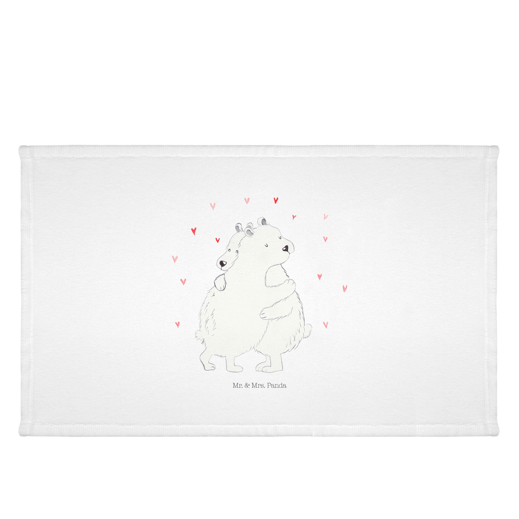 50 x 100 Handtuch Eisbär Umarmen Handtuch, Badehandtuch, Badezimmer, Handtücher, groß, Kinder, Baby, Tiermotive, Gute Laune, lustige Sprüche, Tiere