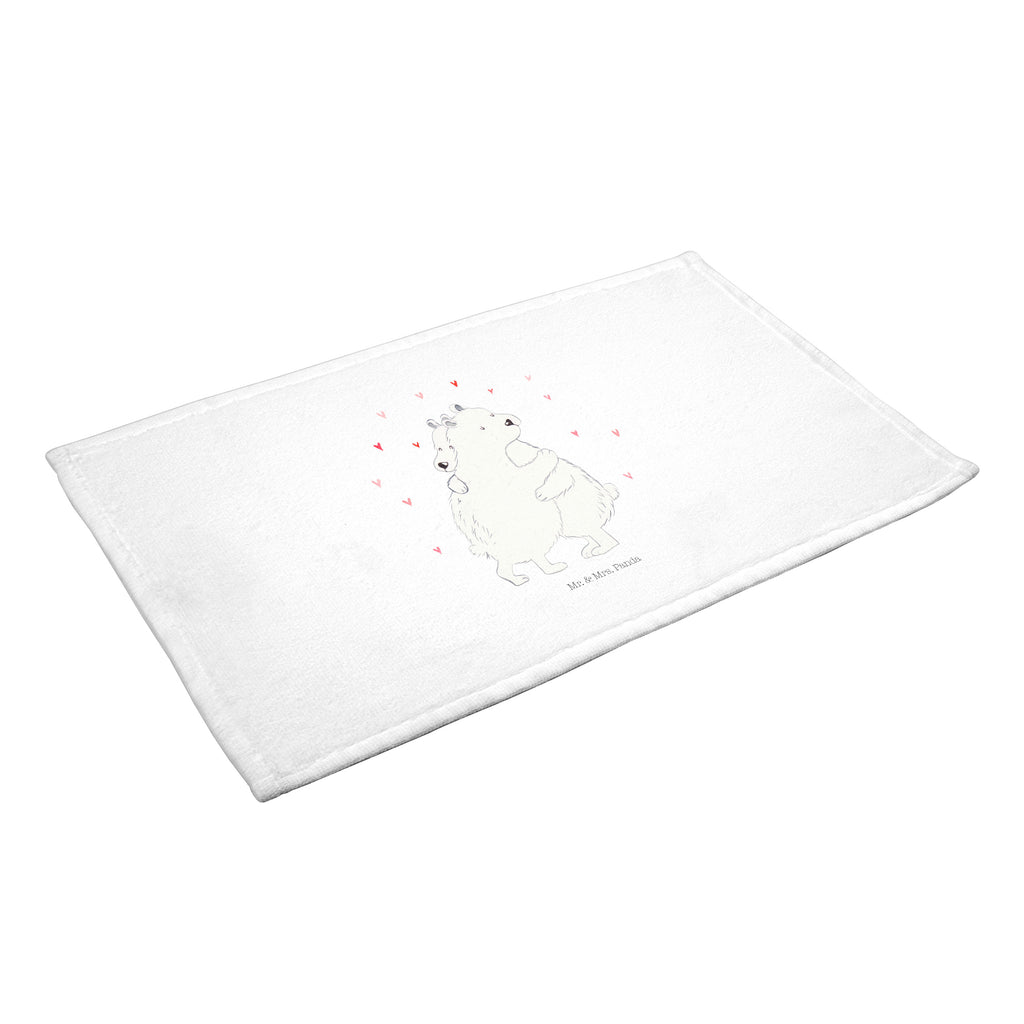 50 x 100 Handtuch Eisbär Umarmen Handtuch, Badehandtuch, Badezimmer, Handtücher, groß, Kinder, Baby, Tiermotive, Gute Laune, lustige Sprüche, Tiere