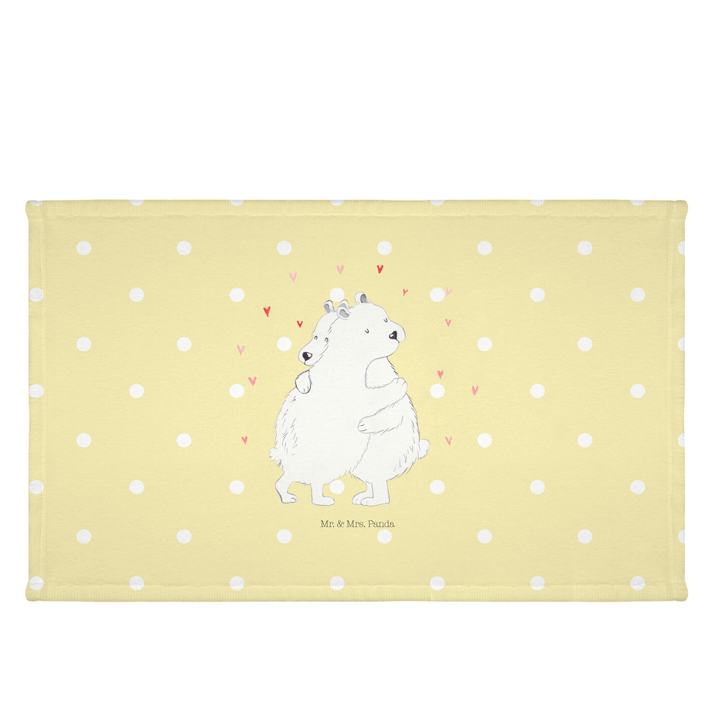 50 x 100 Handtuch Eisbär Umarmen Handtuch, Badehandtuch, Badezimmer, Handtücher, groß, Kinder, Baby, Tiermotive, Gute Laune, lustige Sprüche, Tiere