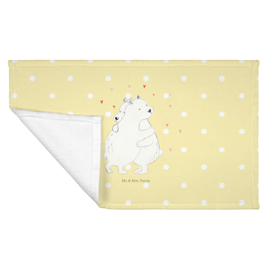 50 x 100 Handtuch Eisbär Umarmen Handtuch, Badehandtuch, Badezimmer, Handtücher, groß, Kinder, Baby, Tiermotive, Gute Laune, lustige Sprüche, Tiere