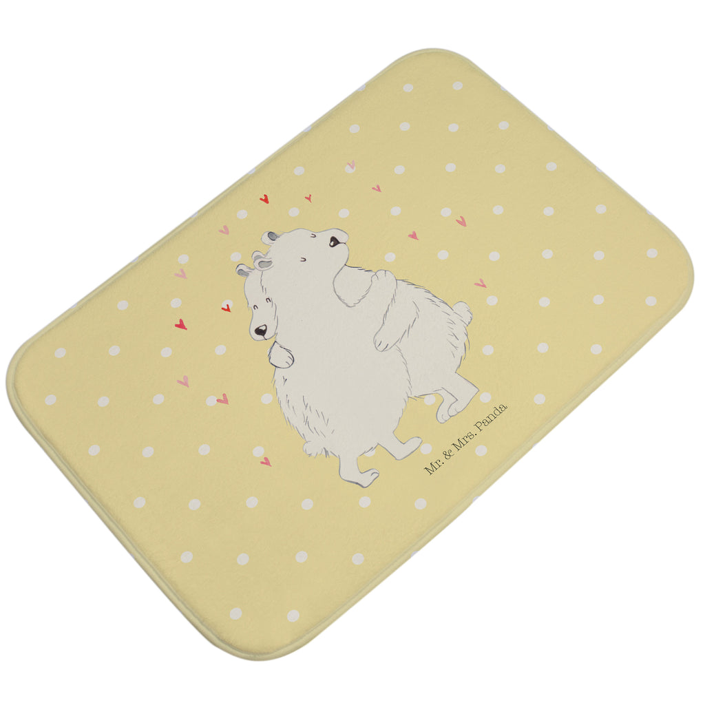 Badvorleger Eisbär Umarmen Badematte, Badteppich, Duschvorleger, Badezimmerteppich, Badezimmermatte, Badvorleger, Duschmatte, Duschteppich, Tiermotive, Gute Laune, lustige Sprüche, Tiere