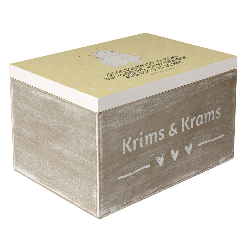 Holzkiste Eisbär Umarmen Holzkiste, Kiste, Schatzkiste, Truhe, Schatulle, XXL, Erinnerungsbox, Erinnerungskiste, Dekokiste, Aufbewahrungsbox, Tiermotive, Gute Laune, lustige Sprüche, Tiere