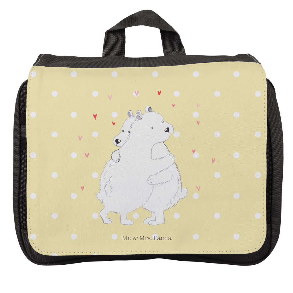 Kulturbeutel Eisbär Umarmen Kulturbeutel, Zum Aufhängen, Waschtasche, Kosmetiktasche, Damen, Herren, Aufbewahrungstasche, Schminktasche, Kosmetikbeutel, Organizer, Kulturtasche, Schminkutensil, Tiermotive, Gute Laune, lustige Sprüche, Tiere