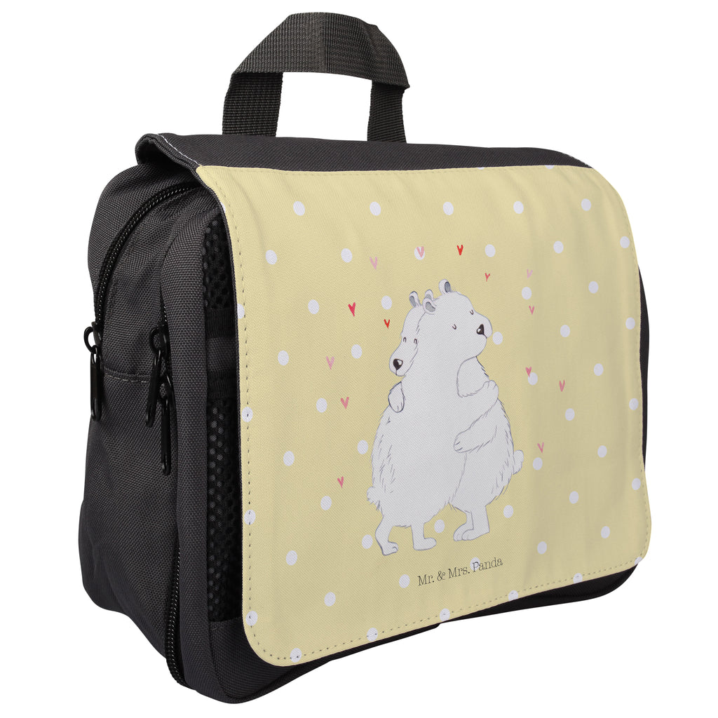 Kulturbeutel Eisbär Umarmen Kulturbeutel, Zum Aufhängen, Waschtasche, Kosmetiktasche, Damen, Herren, Aufbewahrungstasche, Schminktasche, Kosmetikbeutel, Organizer, Kulturtasche, Schminkutensil, Tiermotive, Gute Laune, lustige Sprüche, Tiere