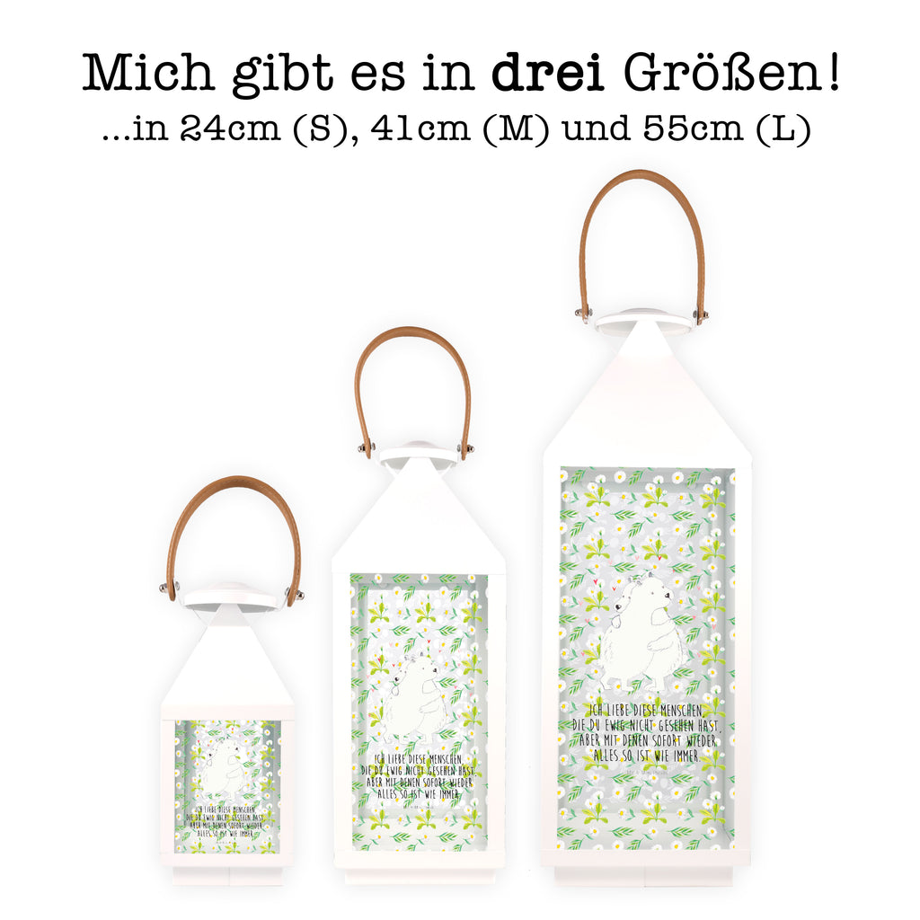Deko Laterne Eisbär Umarmen Gartenlampe, Gartenleuchte, Gartendekoration, Gartenlicht, Laterne  kleine Laternen, XXL Laternen, Laterne groß, Tiermotive, Gute Laune, lustige Sprüche, Tiere