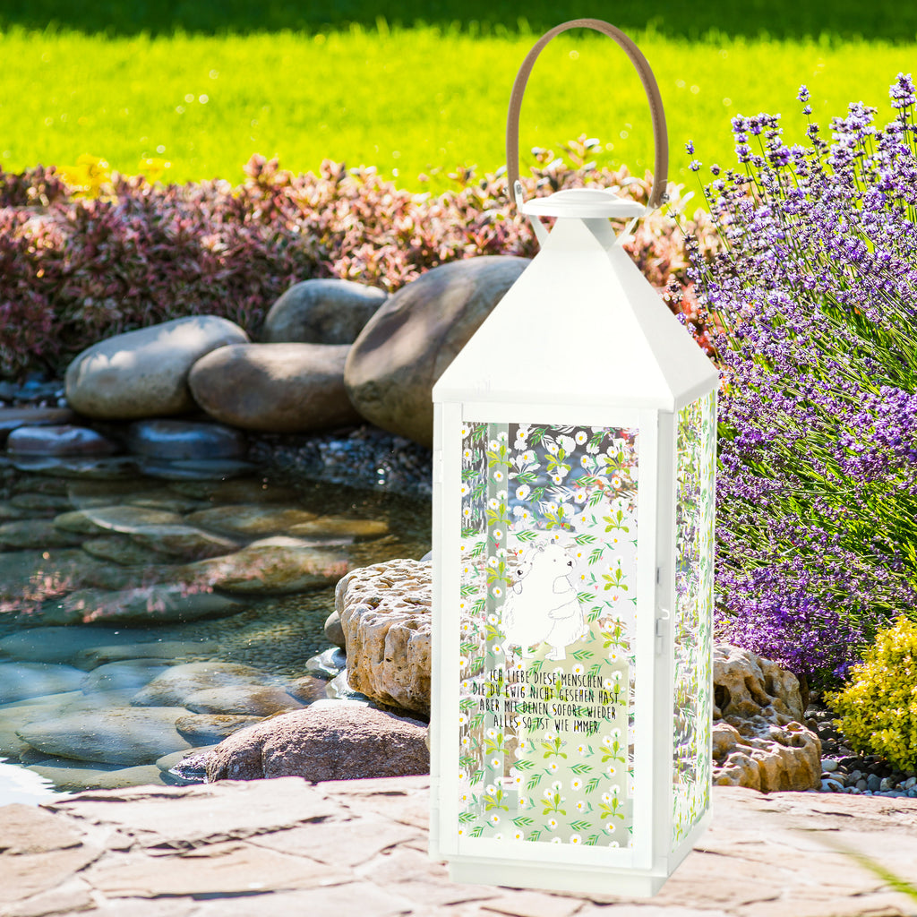 Deko Laterne Eisbär Umarmen Gartenlampe, Gartenleuchte, Gartendekoration, Gartenlicht, Laterne  kleine Laternen, XXL Laternen, Laterne groß, Tiermotive, Gute Laune, lustige Sprüche, Tiere