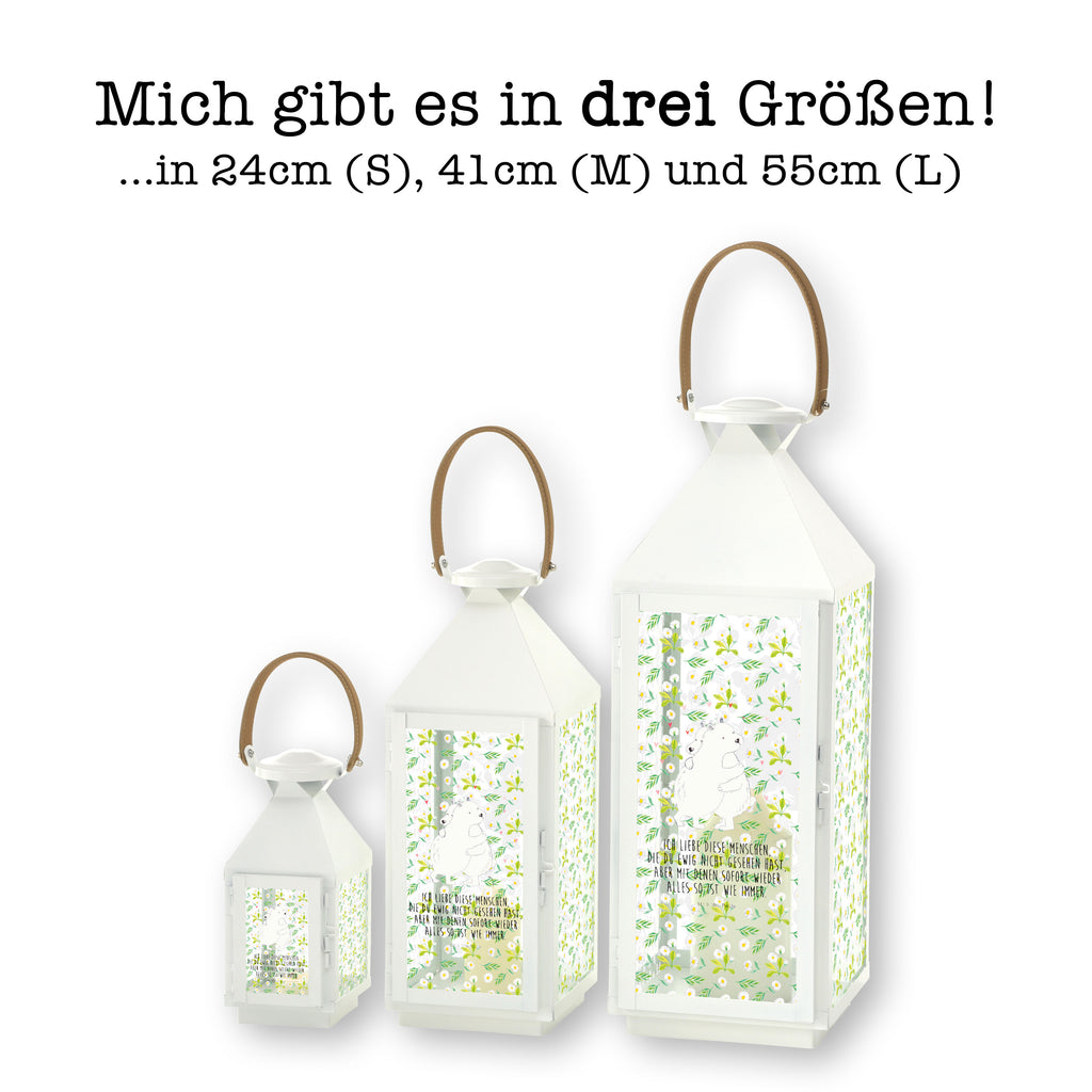 Deko Laterne Eisbär Umarmen Gartenlampe, Gartenleuchte, Gartendekoration, Gartenlicht, Laterne  kleine Laternen, XXL Laternen, Laterne groß, Tiermotive, Gute Laune, lustige Sprüche, Tiere