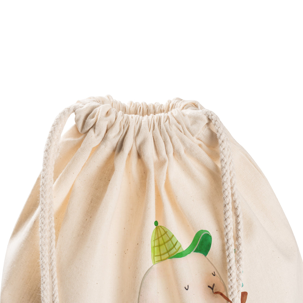 Sportbeutel Robbe Sherlock Turnbeutel, Beutel, Sporttasche, Tasche, Stoffbeutel, Tiermotive, Gute Laune, lustige Sprüche, Tiere