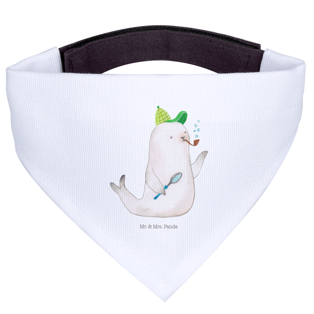 Hundehalstuch M Robbe Sherlock Hundehalstuch, Halstuch, Hunde, Tuch, mittel, mittelgroße Hunde, Tiermotive, Gute Laune, lustige Sprüche, Tiere