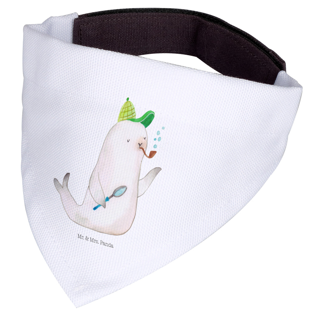 Hundehalstuch M Robbe Sherlock Hundehalstuch, Halstuch, Hunde, Tuch, mittel, mittelgroße Hunde, Tiermotive, Gute Laune, lustige Sprüche, Tiere