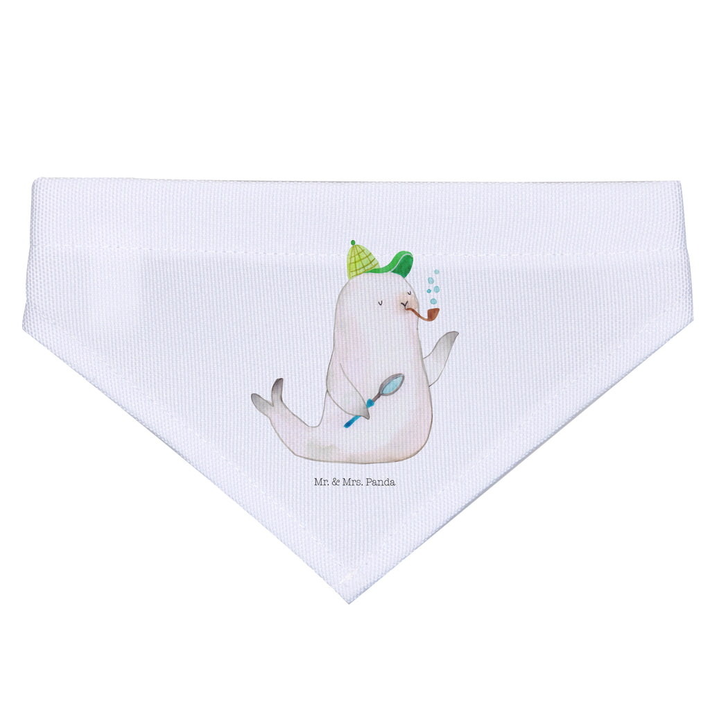 Hundehalstuch M Robbe Sherlock Hundehalstuch, Halstuch, Hunde, Tuch, mittel, mittelgroße Hunde, Tiermotive, Gute Laune, lustige Sprüche, Tiere