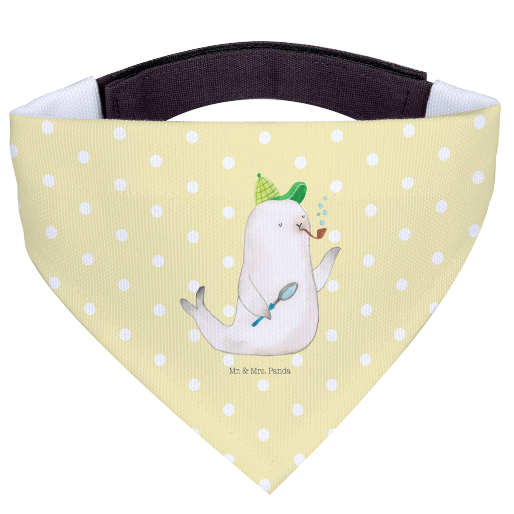 Hundehalstuch M Robbe Sherlock Hundehalstuch, Halstuch, Hunde, Tuch, mittel, mittelgroße Hunde, Tiermotive, Gute Laune, lustige Sprüche, Tiere