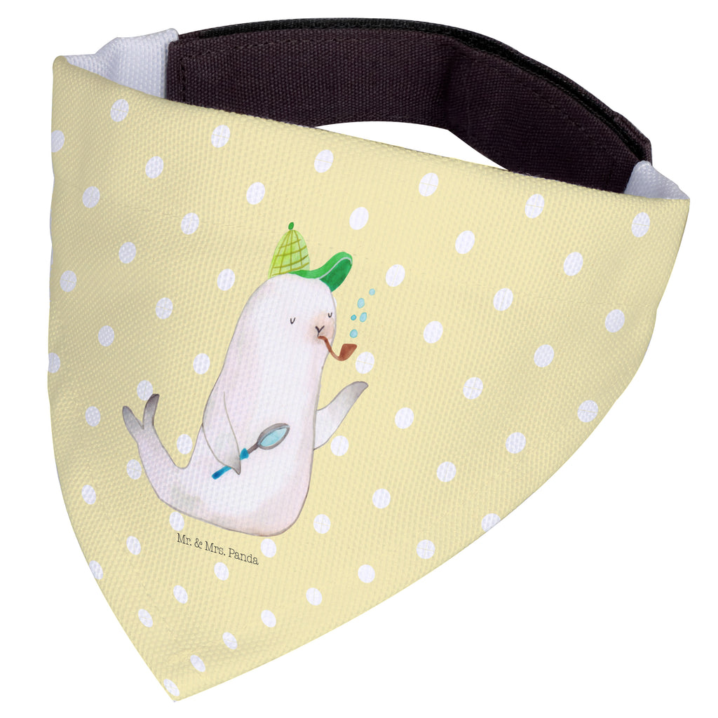 Hundehalstuch M Robbe Sherlock Hundehalstuch, Halstuch, Hunde, Tuch, mittel, mittelgroße Hunde, Tiermotive, Gute Laune, lustige Sprüche, Tiere
