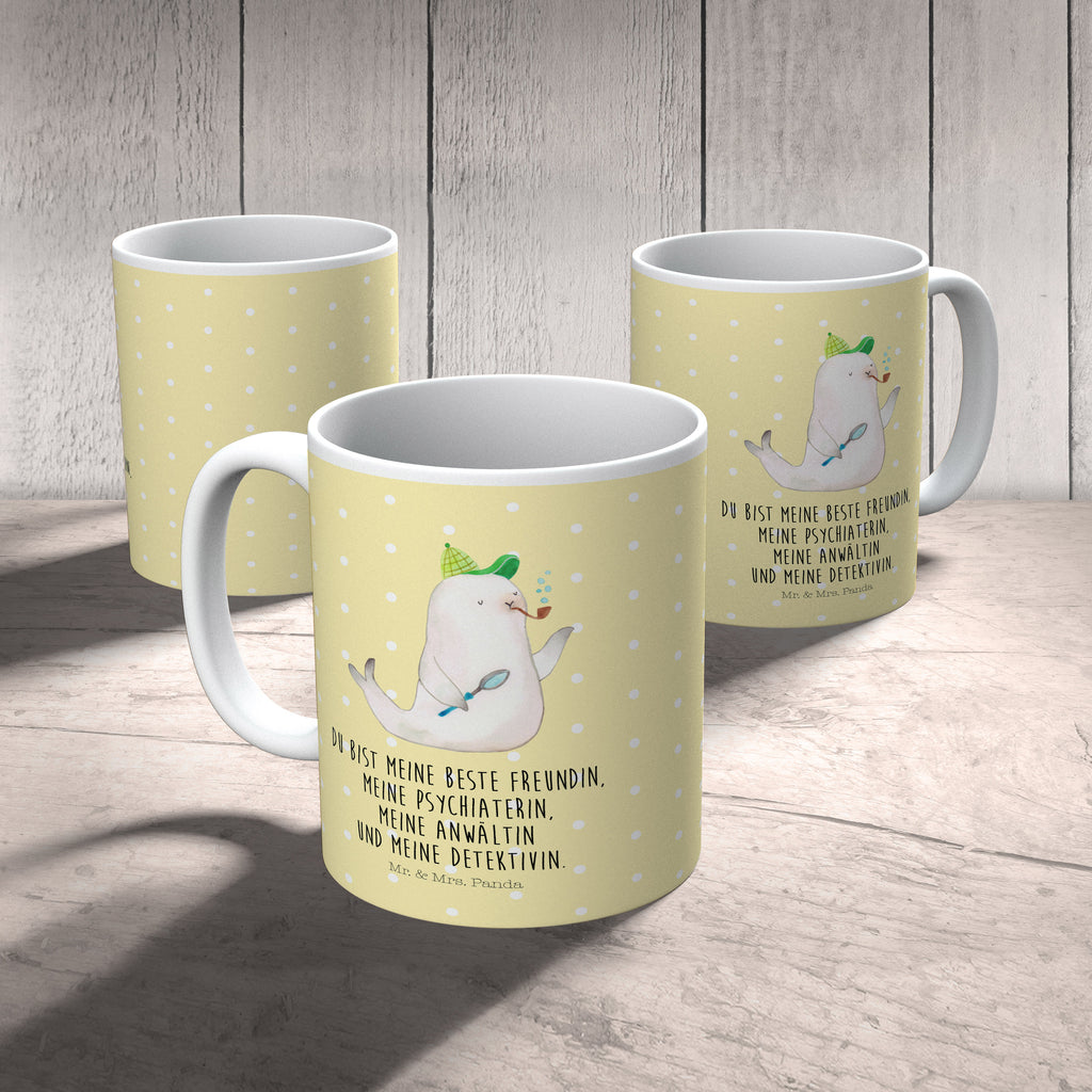 Kindertasse Robbe Sherlock Kunststoff Tasse, Kindergarten, Tasse, Trinkbecher, Camping Becher, Kaffeetasse, Kunststoffbecher, Kindergartenbecher, Outdoorgeschirr, Kunststoffgeschirr, Reisebecher, Reisetasse, Kinderbecher, Tiermotive, Gute Laune, lustige Sprüche, Tiere