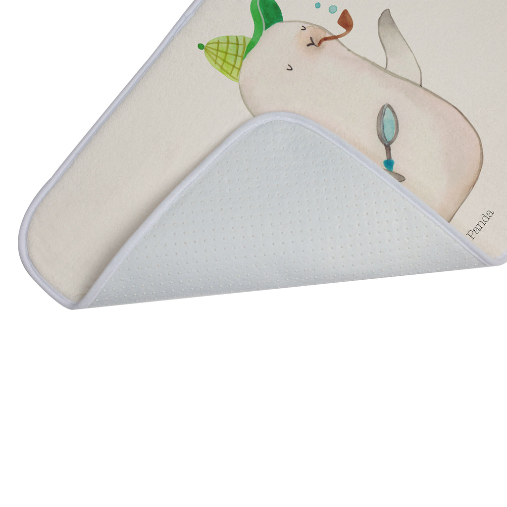 Badvorleger Robbe Sherlock Badematte, Badteppich, Duschvorleger, Badezimmerteppich, Badezimmermatte, Badvorleger, Duschmatte, Duschteppich, Tiermotive, Gute Laune, lustige Sprüche, Tiere