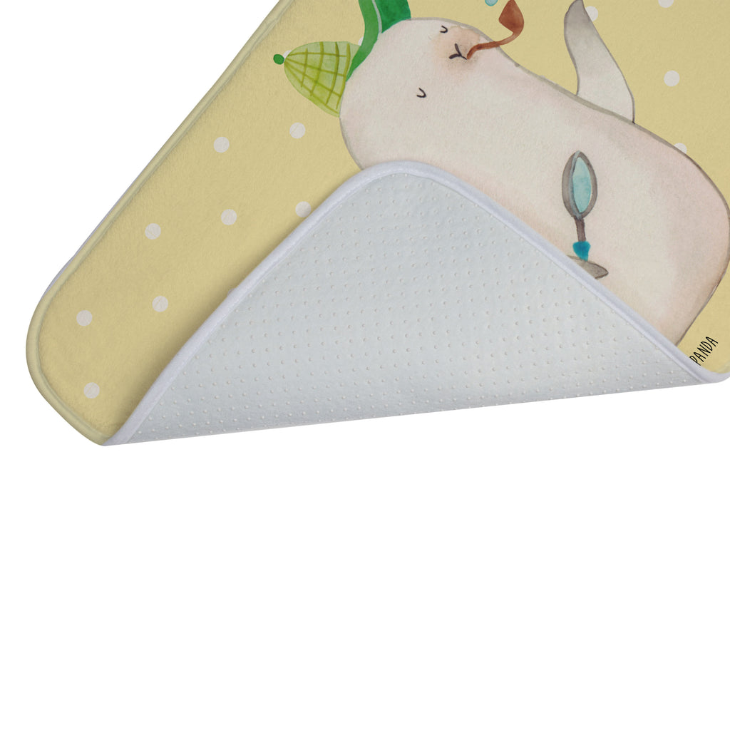 Badvorleger Robbe Sherlock Badematte, Badteppich, Duschvorleger, Badezimmerteppich, Badezimmermatte, Badvorleger, Duschmatte, Duschteppich, Tiermotive, Gute Laune, lustige Sprüche, Tiere