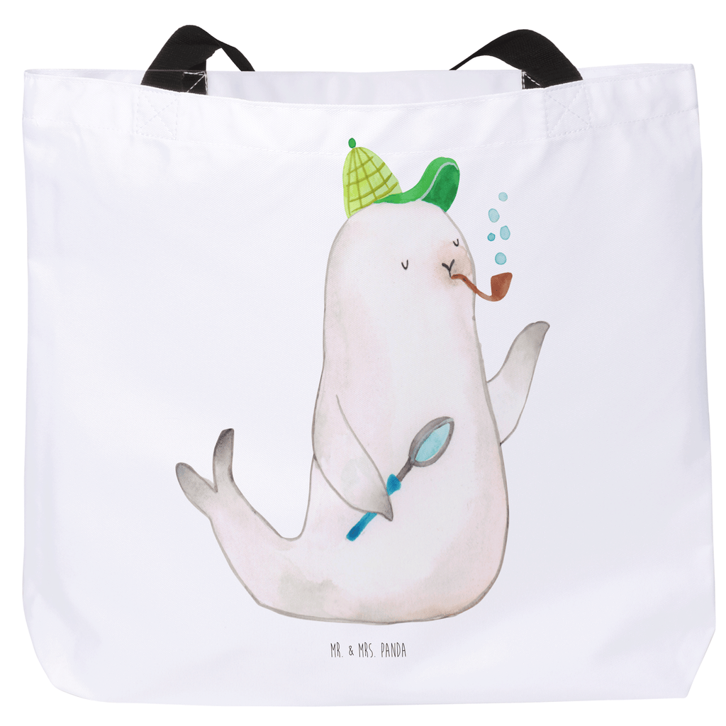 Shopper Robbe Sherlock Beutel, Einkaufstasche, Tasche, Strandtasche, Einkaufsbeutel, Shopper, Schultasche, Freizeittasche, Tragebeutel, Schulbeutel, Alltagstasche, Tiermotive, Gute Laune, lustige Sprüche, Tiere