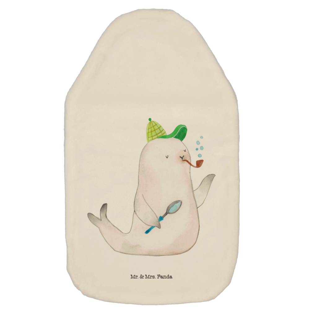 Wärmflasche Robbe Sherlock Wärmekissen, Kinderwärmflasche, Körnerkissen, Wärmflaschenbezug, Wärmflasche mit Bezug, Tiermotive, Gute Laune, lustige Sprüche, Tiere