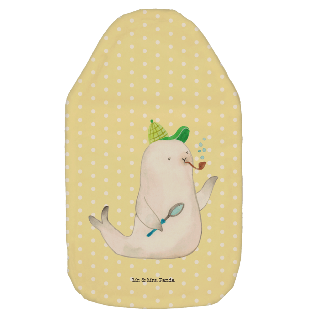 Wärmflasche Robbe Sherlock Wärmekissen, Kinderwärmflasche, Körnerkissen, Wärmflaschenbezug, Wärmflasche mit Bezug, Tiermotive, Gute Laune, lustige Sprüche, Tiere