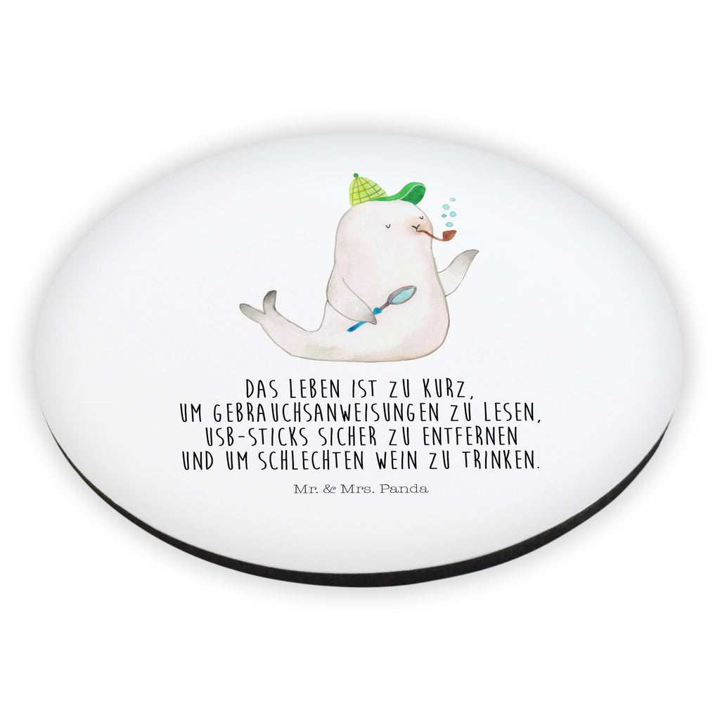 Rund Magnet Robbe Sherlock Kühlschrankmagnet, Pinnwandmagnet, Souvenir Magnet, Motivmagnete, Dekomagnet, Whiteboard Magnet, Notiz Magnet, Kühlschrank Dekoration, Tiermotive, Gute Laune, lustige Sprüche, Tiere