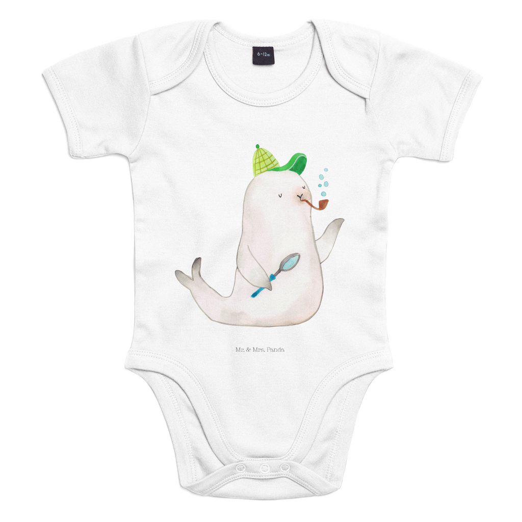 Organic Baby Body Robbe Sherlock Babykleidung, Babystrampler, Strampler, Wickelbody, Baby Erstausstattung, Junge, Mädchen, Tiermotive, Gute Laune, lustige Sprüche, Tiere