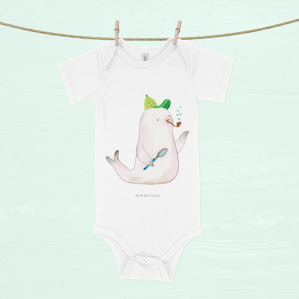 Organic Baby Body Robbe Sherlock Babykleidung, Babystrampler, Strampler, Wickelbody, Baby Erstausstattung, Junge, Mädchen, Tiermotive, Gute Laune, lustige Sprüche, Tiere