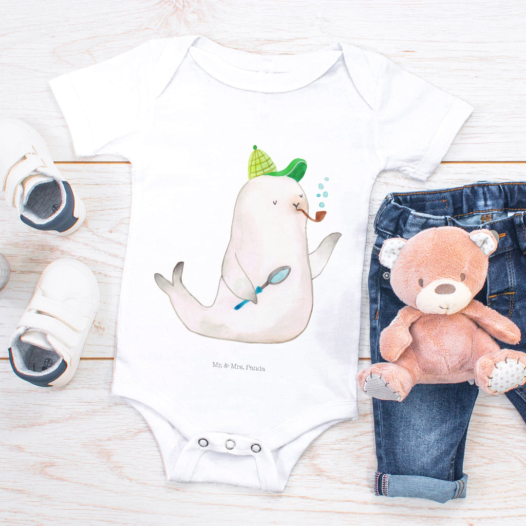 Organic Baby Body Robbe Sherlock Babykleidung, Babystrampler, Strampler, Wickelbody, Baby Erstausstattung, Junge, Mädchen, Tiermotive, Gute Laune, lustige Sprüche, Tiere