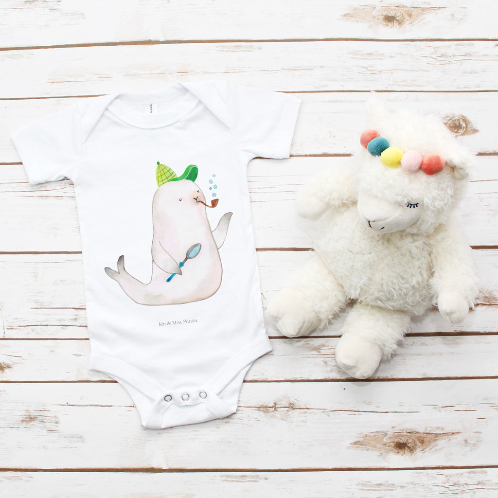 Organic Baby Body Robbe Sherlock Babykleidung, Babystrampler, Strampler, Wickelbody, Baby Erstausstattung, Junge, Mädchen, Tiermotive, Gute Laune, lustige Sprüche, Tiere
