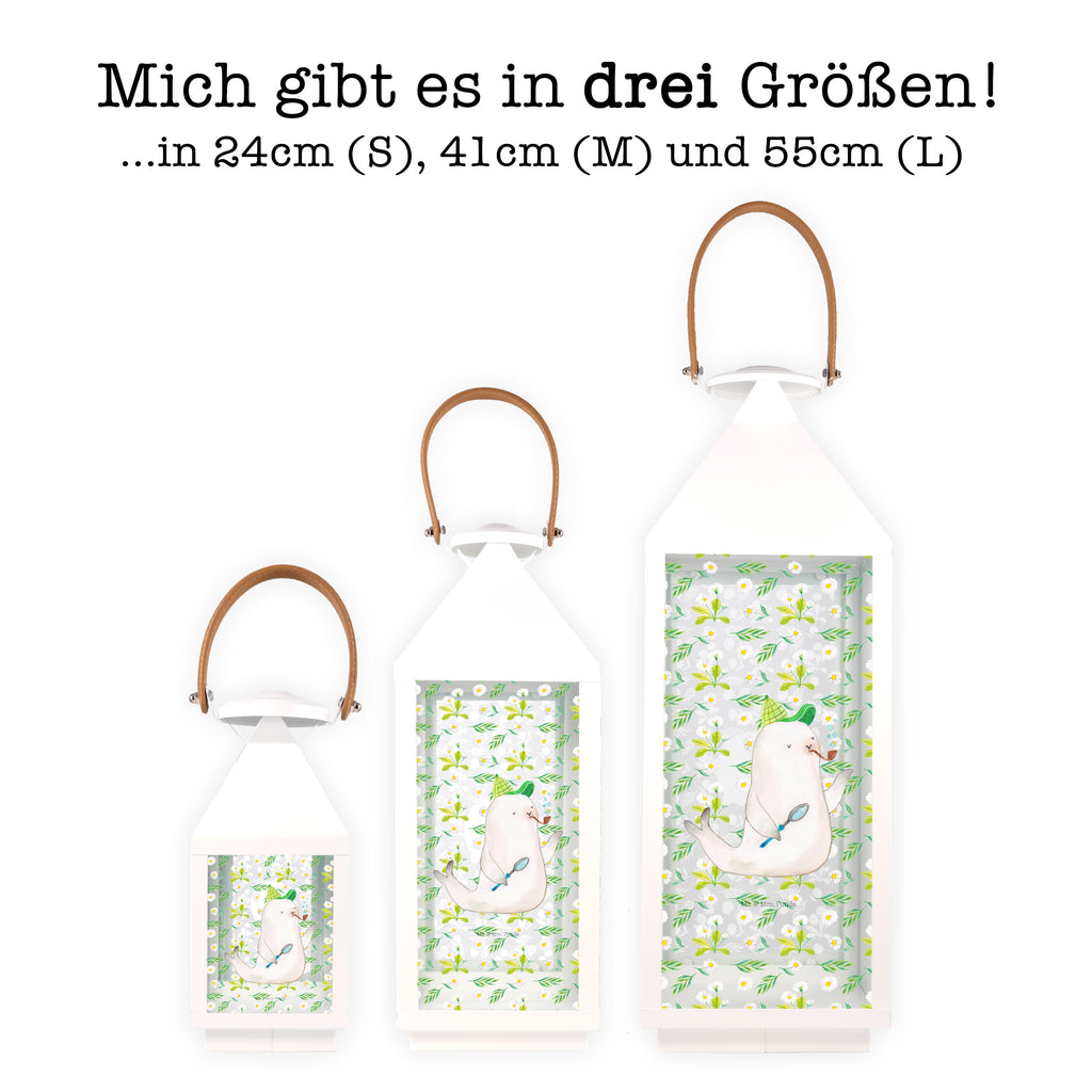 Deko Laterne Robbe Sherlock Gartenlampe, Gartenleuchte, Gartendekoration, Gartenlicht, Laterne  kleine Laternen, XXL Laternen, Laterne groß, Tiermotive, Gute Laune, lustige Sprüche, Tiere