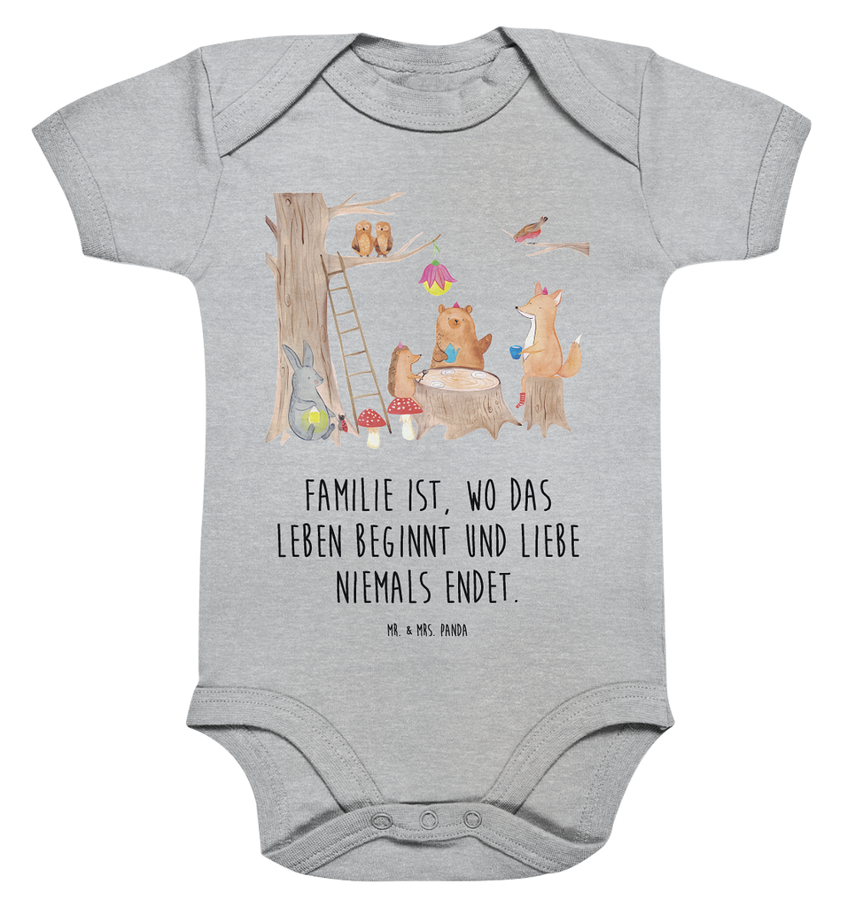 Organic Baby Body Waldtiere Picknick Babykleidung, Babystrampler, Strampler, Wickelbody, Baby Erstausstattung, Junge, Mädchen, Tiermotive, Gute Laune, lustige Sprüche, Tiere, Waldtiere, Picknick, Wald, Fuchs, Hase, Igel, Maus, Eichhörnchen