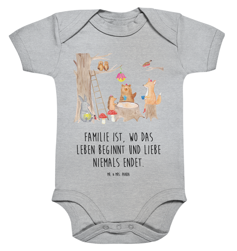 Organic Baby Body Waldtiere Picknick Babykleidung, Babystrampler, Strampler, Wickelbody, Baby Erstausstattung, Junge, Mädchen, Tiermotive, Gute Laune, lustige Sprüche, Tiere, Waldtiere, Picknick, Wald, Fuchs, Hase, Igel, Maus, Eichhörnchen