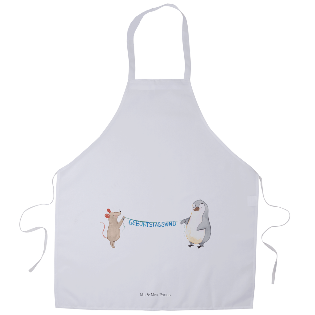 Kochschürze Maus Pinguin Geburtstag Schürze, Backschürze, Küchenschürze, Grillschürze, Latzschürze, Geburtstag, Geburtstagsgeschenk, Geschenk, Maus, Pinguin, Geburtstage, Happy Birthday, Geburtstagsfeier