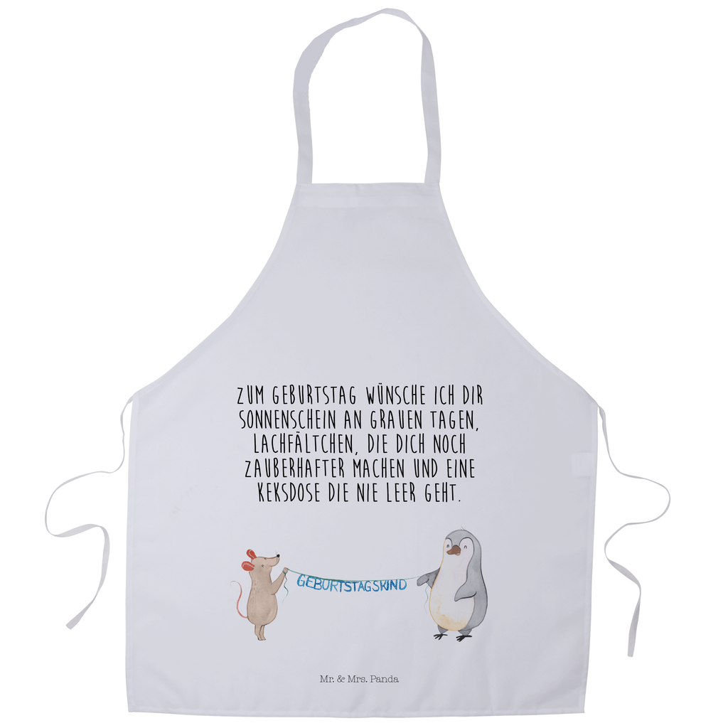 Kochschürze Maus Pinguin Geburtstag Schürze, Backschürze, Küchenschürze, Grillschürze, Latzschürze, Geburtstag, Geburtstagsgeschenk, Geschenk, Maus, Pinguin, Geburtstage, Happy Birthday, Geburtstagsfeier